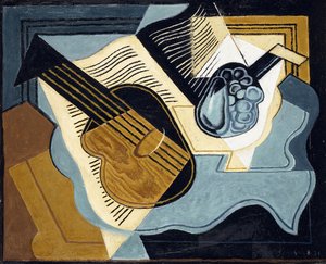 Guitare et bol de fruits, 1921