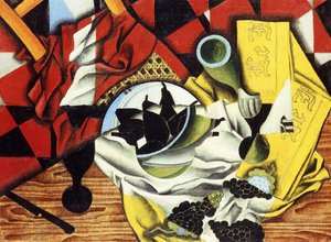 Poires et raisins sur une table, 1913