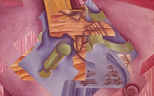 Nature morte avec violon et verre par Juan Gris, huile sur toile - Juan Gris