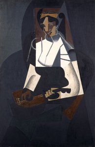 Femme avec mandoline, d