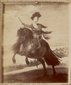 Velazquez. Le prince Balthazar Charles a cheval (au Musee du Prado) - Juan Laurent