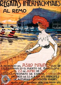 Affiche pour un événement sportif Regates internationales d