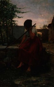 Pensif - Juan Llimona y Bruguera