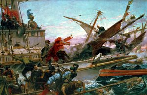 La bataille navale de Lépante, menée par Don Juan d