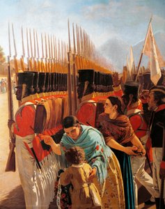 Troupes à Rancagua (détail)
