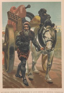 Johannes Gutenberg quitte Strasbourg. De : La ciencia y sus hombres - Juan Planella y Rodríguez