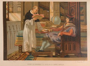 Vincent de Beauvais et Saint Louis. De : La ciencia y sus hombres - Juan Planella y Rodríguez