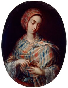 Dame avec châle - Juan Rodríguez Juárez