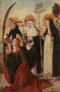 Marie-Madeleine, Pierre de Vérone, Catherine de Sienne et Marguerite de Hongrie