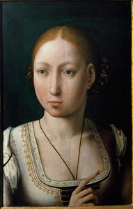 Portrait de Jeanne Ire de Castille, dite Jeanne la Folle - Juan de Flandes