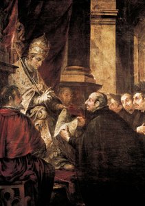 Saint Ignace de Loyola recevant la bulle de l