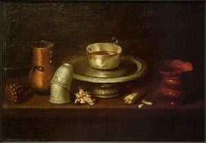 Nature morte avec tasse de cacao