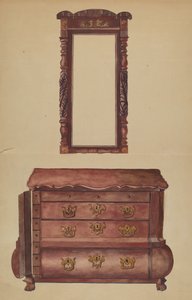 Tiroirs et miroir - Juanita Lantz