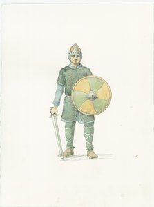 Un fyrdman saxon, vers 1066