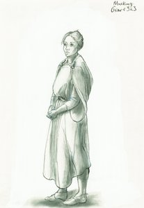Femme anglo-saxonne, 5ème-10ème siècle, vers 1990-2010