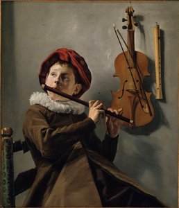 Petit garçon jouant de la flûte - Judith Leyster