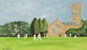 Cricket sur Churchill Green - Judy Joel