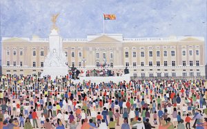 Foules autour du palais, 1995 - Judy Joel