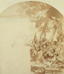 Claudius Civilis quittant les femmes et les enfants pour combattre à Xanten (inachevé) - Jürgen Ovens
