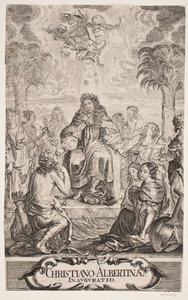 Le duc Christian Albrecht salué par Apollon et les neuf muses - Jürgen Ovens