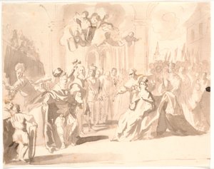 Duc Frédéric III de Gottorp avec son épouse comme fondateurs de quatre maisons royales et princières - Jürgen Ovens