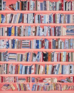 Collection de livres colorés