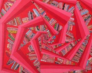 Livres rouges en spirale - Jukyong Park