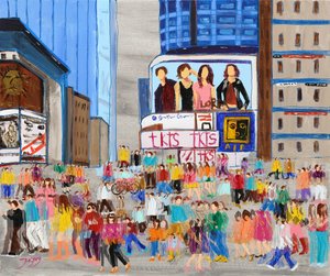 Une foule urbaine animée - Jukyong Park