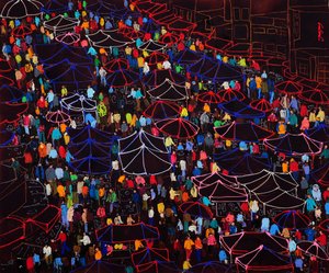 Un marché nocturne animé - Jukyong Park