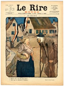 Couverture de "Le Rire Rouge", Satirique en Couleurs - Jules Abel Faivre