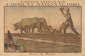 Crédit Lyonnais, Emprunt National 1920, Terre de France - Jules Abel Faivre