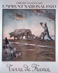 Affiche publicitaire pour le Crédit Lyonnais pour le prêt national