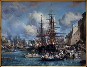 Le port de Brest en 1864 - Jules Achille Noel
