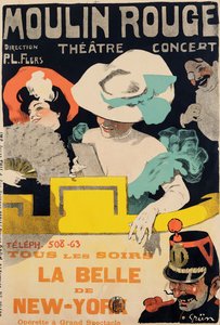 Moulin Rouge. La Belle de New York, vers 1895 - Jules Alexandre Grün