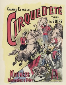 Affiche de cirque (lithographie en couleur) - Jules Arsene (after) Garnier
