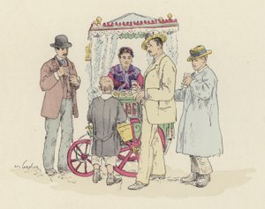 Vendeur de limonade à la foire - Jules Arsene (after) Garnier
