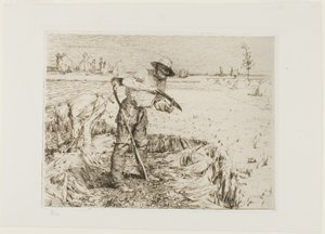 Faucheur aiguisant une faux - Jules Bastien Lepage