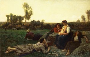 Le Repos des faneuses, 1873 - Jules Breton