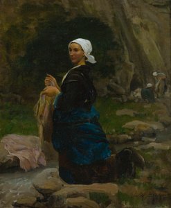 Blanchisseuse en Bretagne - Jules Breton