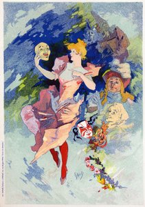 Allégorie de la comédie, fin du 19ème siècle - Jules Cheret