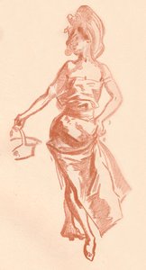 Dessin à la sanguine, vers 1900 1903-1904