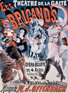 Affiche pour Les Brigands de Jacques Offenbach