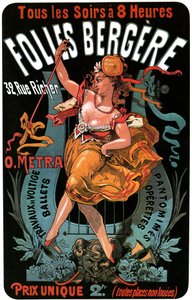 Affiche pour le Folies-Bergère 1874 - Jules Cheret