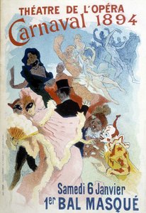 Affiche de Cherret pour le Carnaval de 1894 au Théâtre de l