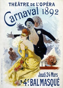 Affiche de Cheret pour le carnaval de 1892 à l