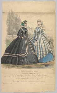 Modes de Mme. Antonie Lalanne, No. 791, de Le Moniteur de la Mode, 1848