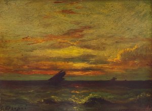 Coucher du Soleil, vers 1879 - Jules Dupré