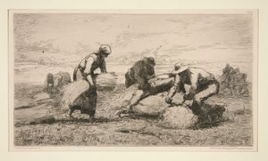 Les lieurs de gerbes - Jules Dupré