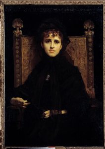 Portrait de Madame Georges Bizet (1849-1926). Peinture de Jules Elie Delaunay (1828 - 1891) - Jules Elie Delaunay