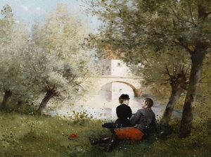 Le long de la rivière - Jules Frederic Ballavoine